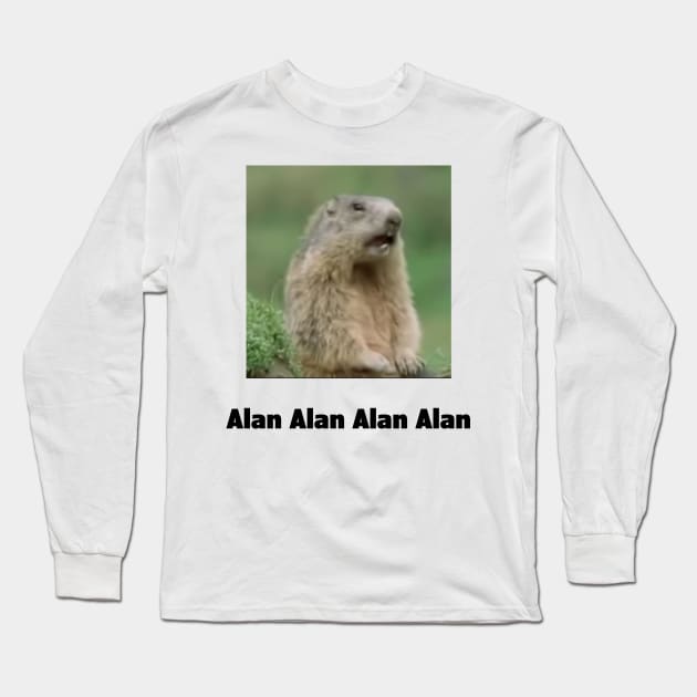 Alan Alan Alan Alan Meme Long Sleeve T-Shirt by Chrothon